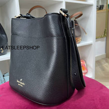 Load image into Gallery viewer, KATE SPADE LEILA SMALL BUCKET BAG IN BLACK
