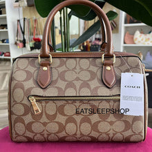 Load image into Gallery viewer, COACH ROWAN SATCHEL IN SIGNATURE CANVAS SV/KHAKI SDALLE (CH280)

