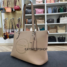 Load image into Gallery viewer, COACH GALLERY TOTE GALLERY TOTE WITH COACH HERITAGE IN SV/TAUPE (COACH CM086)
