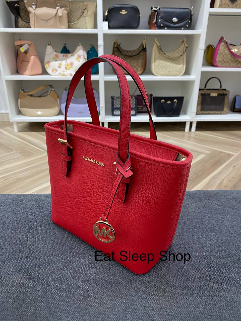 Michael kors jet on sale set tote red