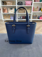 Load image into Gallery viewer, MICHAEL KORS JET SET TRAVEL XS CARRYALL CONVERTIBLE TOP ZIP TOTE IN NAVY
