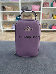 COACH EVA PHONE CROSSBODY IN SV/AMETHYST (CB854)