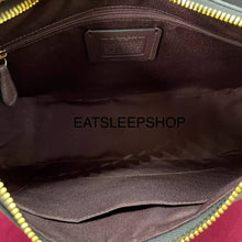 Load image into Gallery viewer, COACH TERI HOBO SIGNATURE CANVAS IN BROWN BLACK CK161
