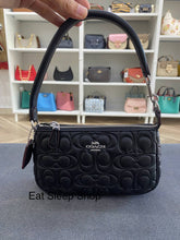 Load image into Gallery viewer, COACH NOLITA 19 WITH SIGNATURE EMBOSSED CM239 SILVER/BLACK
