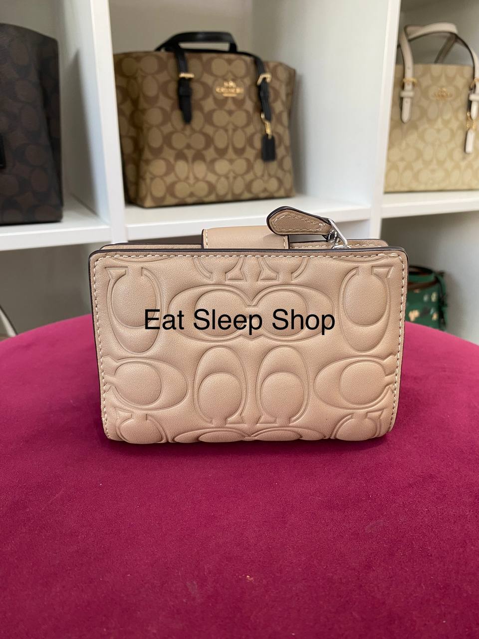 Taupe best sale coach wallet