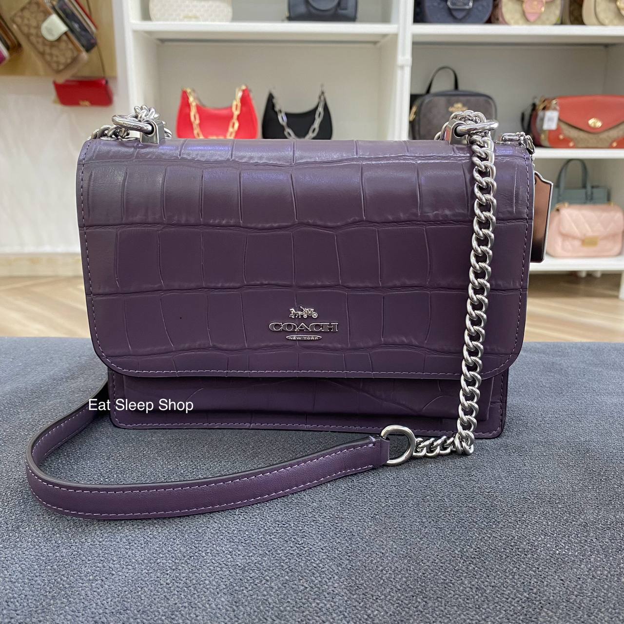 COACH KLARE CROSSBODY CC840 SILVER AMETHYST eatsleepshop