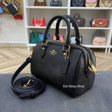Load image into Gallery viewer, COACH MINI ROWAN CROSSBODY LEATHER IN BLACK CH157
