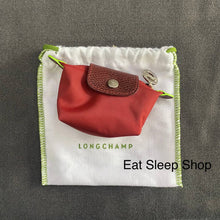 Load image into Gallery viewer, LONGCHAMP MINI COIN POUCH BAG IN DEEP BERRY (GREEN COLLECTION)
