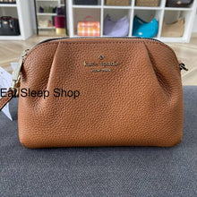Load image into Gallery viewer, KATE SPADE DUMPLING SMALL CONVERTIBLE CROSSBODY WITH WRISTLET STRAP WARM GINGERBREAD
