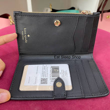 Load image into Gallery viewer, KATE SPADE LEILA SMALL BIFOLD WALLET IN BLACK

