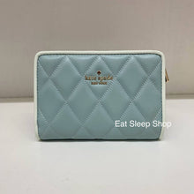 Load image into Gallery viewer, KATE SPADE CAREY MEDIUM COMPACT BIFOLD WALLET IN WILD SAGE
