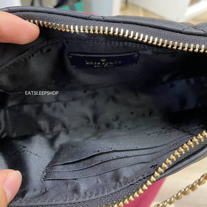 KATE SPADE CAREY ZIP TOP CROSSBODY IN BLACK