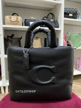 Load image into Gallery viewer, COACH PILLOW TOTE IN BLACK CP095)
