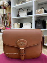 Load image into Gallery viewer, COACH AMELIA SADDLE BAG CP107 GOLD/REDWOOD
