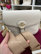 Load image into Gallery viewer, COACH AMELIA SADDLE BAG CP107 GOLD/CHALK
