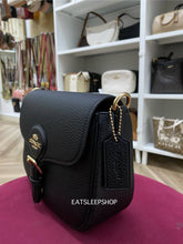 Load image into Gallery viewer, COACH AMELIA SADDLE BAG CP107 GOLD/BLACK
