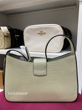 Load image into Gallery viewer, COACH ELIZA SHOULDER BAG CR107 SILVER/PALE GREEN
