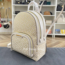 Load image into Gallery viewer, MICHAEL KORS JAYCEE BACKPACK MEDIUM in PALE GOLD MULTI
