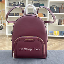 Load image into Gallery viewer, MICHAEL KORS JAYCEE BACKPACK MEDIUM IN OXBLOOD LEATHER
