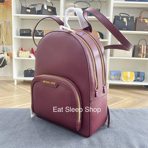 MICHAEL KORS JAYCEE BACKPACK MEDIUM IN OXBLOOD LEATHER