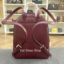 Load image into Gallery viewer, MICHAEL KORS JAYCEE BACKPACK MEDIUM IN OXBLOOD LEATHER
