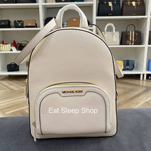 Load image into Gallery viewer, MICHAEL KORS JAYCEE BACKPACK MEDIUM IN LIGHT CREAM
