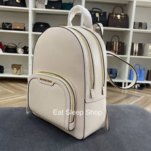 Load image into Gallery viewer, MICHAEL KORS JAYCEE BACKPACK MEDIUM IN LIGHT CREAM
