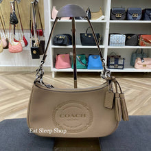 Load image into Gallery viewer, COACH TERI SHOULDER BAG WITH COACH HERITAGE IN TAUPE CM084
