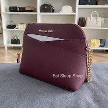 Load image into Gallery viewer, MICHAEL KORS MEDIUM DOME XCROSS CROSSBODY LEATHER IN OXBLOOD
