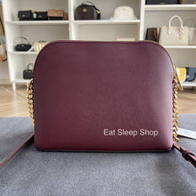 Load image into Gallery viewer, MICHAEL KORS MEDIUM DOME XCROSS CROSSBODY LEATHER IN OXBLOOD
