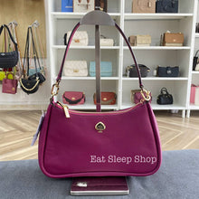 Load image into Gallery viewer, KATE SPADE KAYLA SMALL CONVERTIBLE SHOULDER BAG in DARK RASPBERRY
