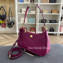 Load image into Gallery viewer, KATE SPADE KAYLA SMALL CONVERTIBLE SHOULDER BAG in DARK RASPBERRY
