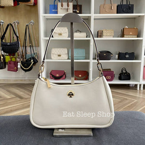 KATE SPADE KAYLA SMALL CONVERTIBLE SHOULDER BAG in MERINGUE