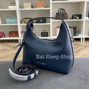 MICHAEL KORS EMBER SMALL MESSENGER IN NAVY