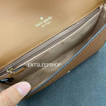 Load image into Gallery viewer, KATE SPADE LENA SMALL FLAP CROSSBODY in WARM GINGERBREAD
