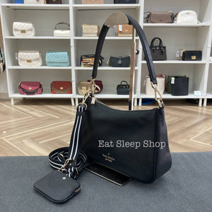 KATE SPADE ROSIE SHOULDER BAG IN BLACK