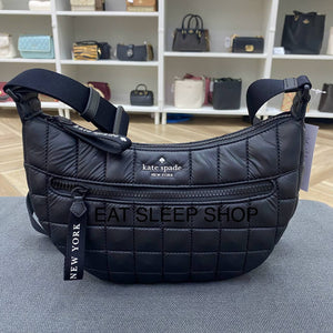 KATE SPADE CAMDEN QUILTED CROSSBODY BAG IN BLACK