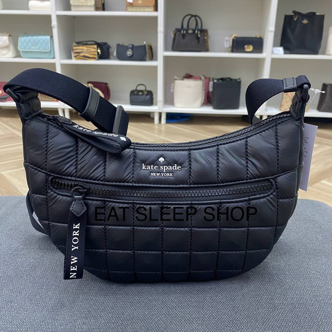 KATE SPADE CAMDEN QUILTED CROSSBODY BAG IN BLACK