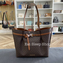 Load image into Gallery viewer, MICHAEL KORS EMILIA LARGE EW TOTE IN SIGNATURE BROWN
