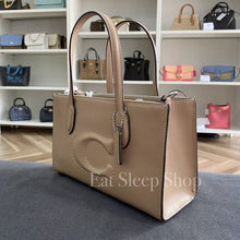 Load image into Gallery viewer, COACH NINA SMALL TOTE (COACH CR097) SILVER/TAUPE
