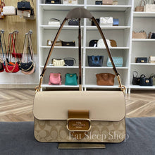 Load image into Gallery viewer, COACH MORGAN SHOULDER BAG CR332 LIGHT KHAKI/ KHAKI MULTI
