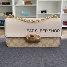 Load image into Gallery viewer, ELIZA FLAP CROSSBODY CHAIN IN SIGNATURE CANVAS (COACH CP009)
