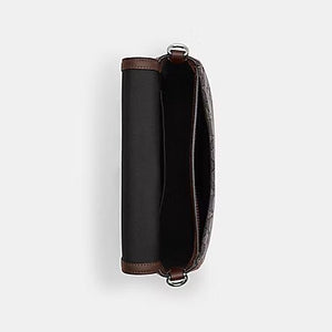 COACH AMELIA SADDLE BAG IN OAK/MAPLE CU998