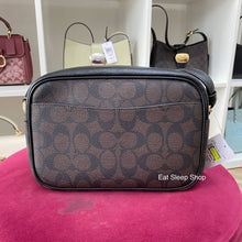 Load image into Gallery viewer, COACH JAMIE CAMERA BAG IN SIGNATURE CANVAS CR135 IN BROWN BLACK
