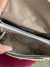 Load image into Gallery viewer, MICHAEL KORS CECE MEDIUM STUDDED FAUX LEATHER SHOULDER BAG CROSSBODY-OPTIC WHITE
