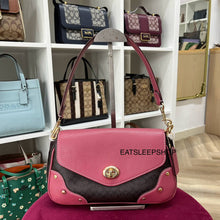 Load image into Gallery viewer, COACH MILLIE SHOULDER BAG IN BROWN PINK CE639

