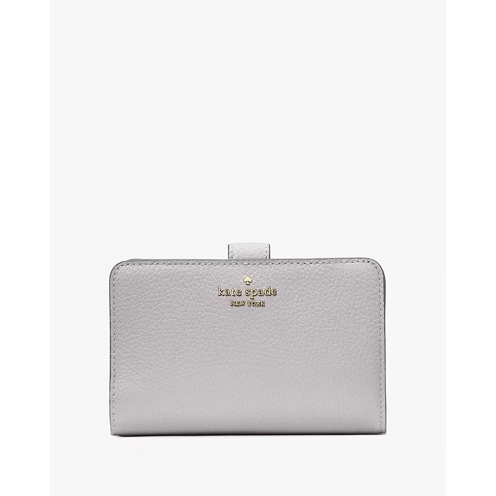 KATE SPADE LENA MEDIUM BIFOLD WALLET IN MOUNTAIN GREY