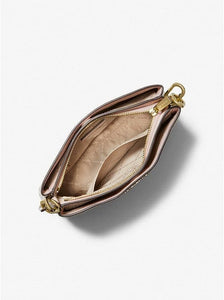 MICHAEL KORS TRISHA MEDIUM LOGO CROSSBODY IN POWDER BLUSH