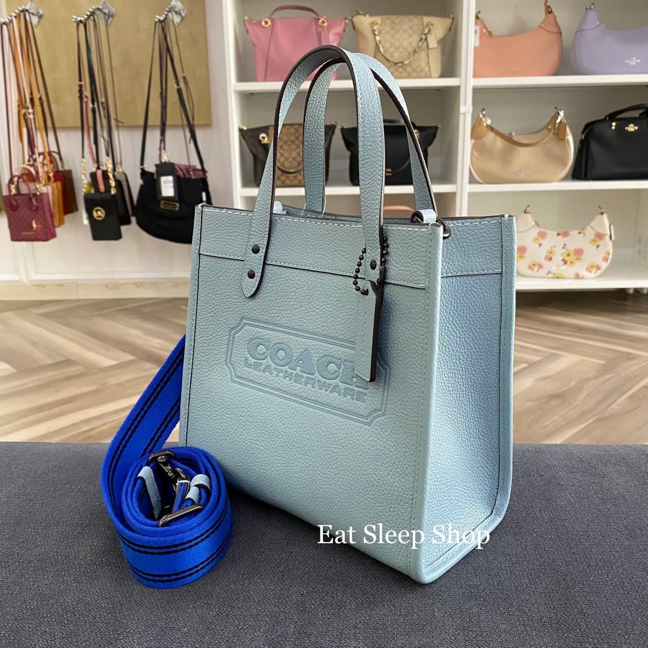 Coach pebble leather on sale tote