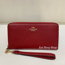 Load image into Gallery viewer, COACH LONG ZIP AROUND WALLET C4451 IN IM/1941 RED
